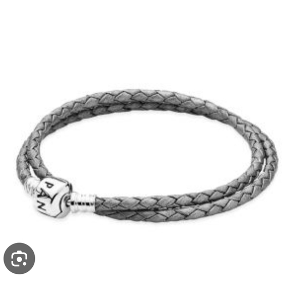Pandora Leather Double Wrap Bracelt - Picture 1 of 3